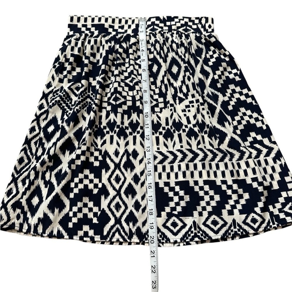 MAUDE Anthropology Navy and Cream Midi Skirt size S - Picture 4 of 5